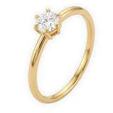 Classic Six-Prong Solitaire Ring