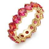 18K Gold Ruby Eternity Band Ring