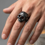 Grim Reaper: Hand-Forged Gothic Skull Ring