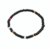 black bead bracelet