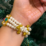 Guruji Blessings Pearl Bracelet – Divine Protection & Grace