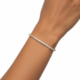 Classic Gold-Tone Cubic Zirconia Tennis Bracelet