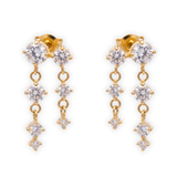 Celestial Cascade Cubic Zirconia Drop Earrings