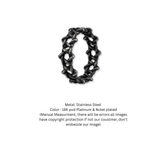 Oxidized Interlocking Weave Band Ring