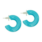 twisted blue candy hoops image 0