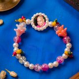 Divine Blossom Pearl & Floral Spiritual Bracelet