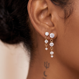Celestial Cascade Cubic Zirconia Drop Earrings