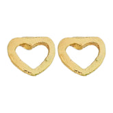 hollow heart studs image 0