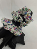 Pure Cotton Floral Printed Scrunchies