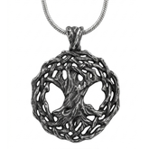 Gothic Tree of Life Medallion Necklace