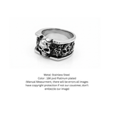 Gothic Skull Stainless Steel Statement Ring for Men