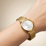 Airfer Horizon Gold-Plated Vintage Cocktail Watch