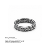 Ancient Runes Textured Band Ring