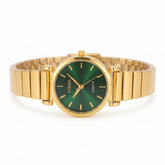 Elegance Emerald Gold Quartz Watch for Women