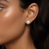 PEARL STDDED EARRING image 0