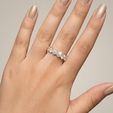 18K Gold Diamond Eternity Band Ring