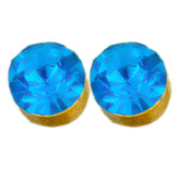 blue zircon studs image 0