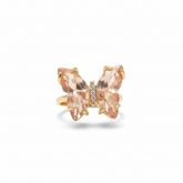 Crystal Butterfly Rings
