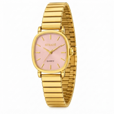 AILAER Vintage Crimson Gold-Toned Wristwatch