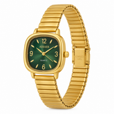 Aura Vintage Square Gold Watch for Women