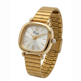 Annie Time Vintage Square Gold Watch for Women