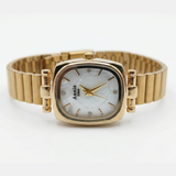 Annie Time Vintage Mother of Pearl Gold Watch