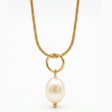 white pearl pendant