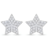 STAR SHAPPED ZIRCON STUDDED EARINGS