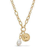 The Empress Baroque Pearl & Coin Lariat