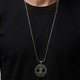 Gothic Tree of Life Medallion Necklace