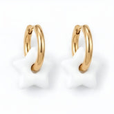 White enamel starred hoops_D394