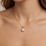 Timeless Round Zirconia Pendant Necklace