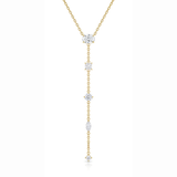 Multi-Cut Gemstone Y-Drop Lariat Necklace