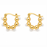 Veenus studded hoops