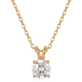 Timeless Round Zirconia Pendant Necklace