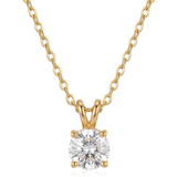 Timeless Round Zirconia Pendant Necklace