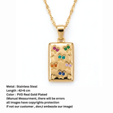 Multi coloured butterfly Pendant