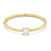 Operose white zircon Ring