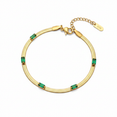 Emerald studded bracelet
