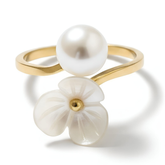 FLORAL PEARL RING