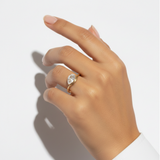 Almond shaped ring