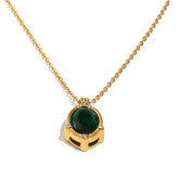 "Emerald Queen" Hexagonal Solitaire Pendant
