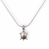 Serene Sea Turtle Silver Pendant