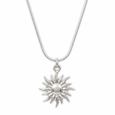Radiant Celestial Sun Silver Pendant