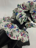 Pure Cotton Floral Printed Scrunchies