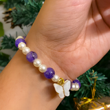 The Royal Purple Guru Blessing Pearl Bracelet