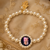 Pearl Blessing Bracelet with evil eye Charm