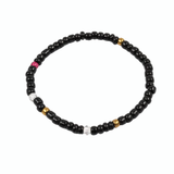 black bead bracelet