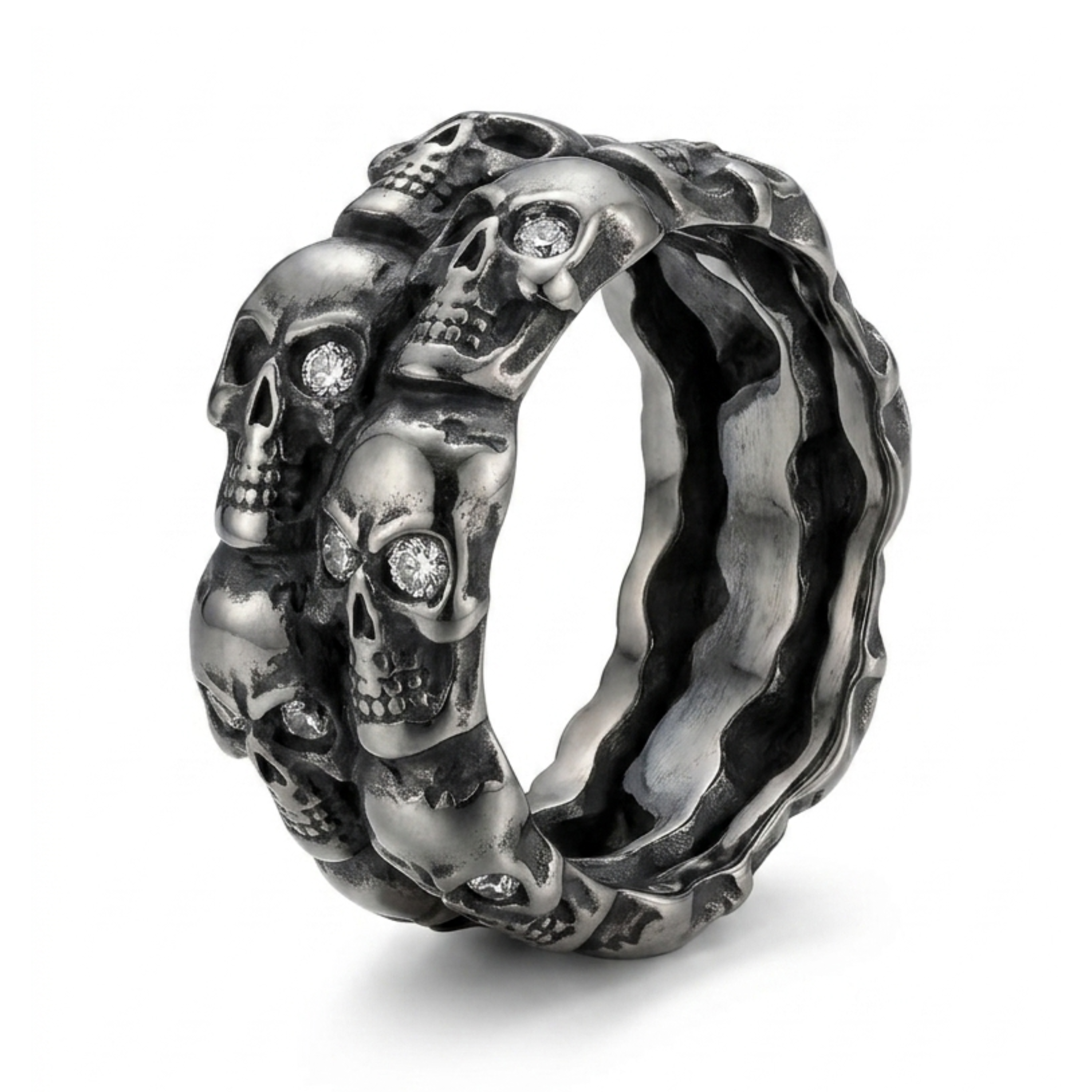 Shadow Legion: Dual-Row Skull Band