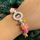 Divine Blossom Pearl & Floral Spiritual Bracelet